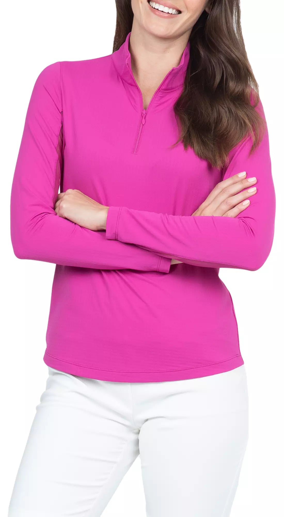 IBKUL Long Sleeve Mock Neck Top