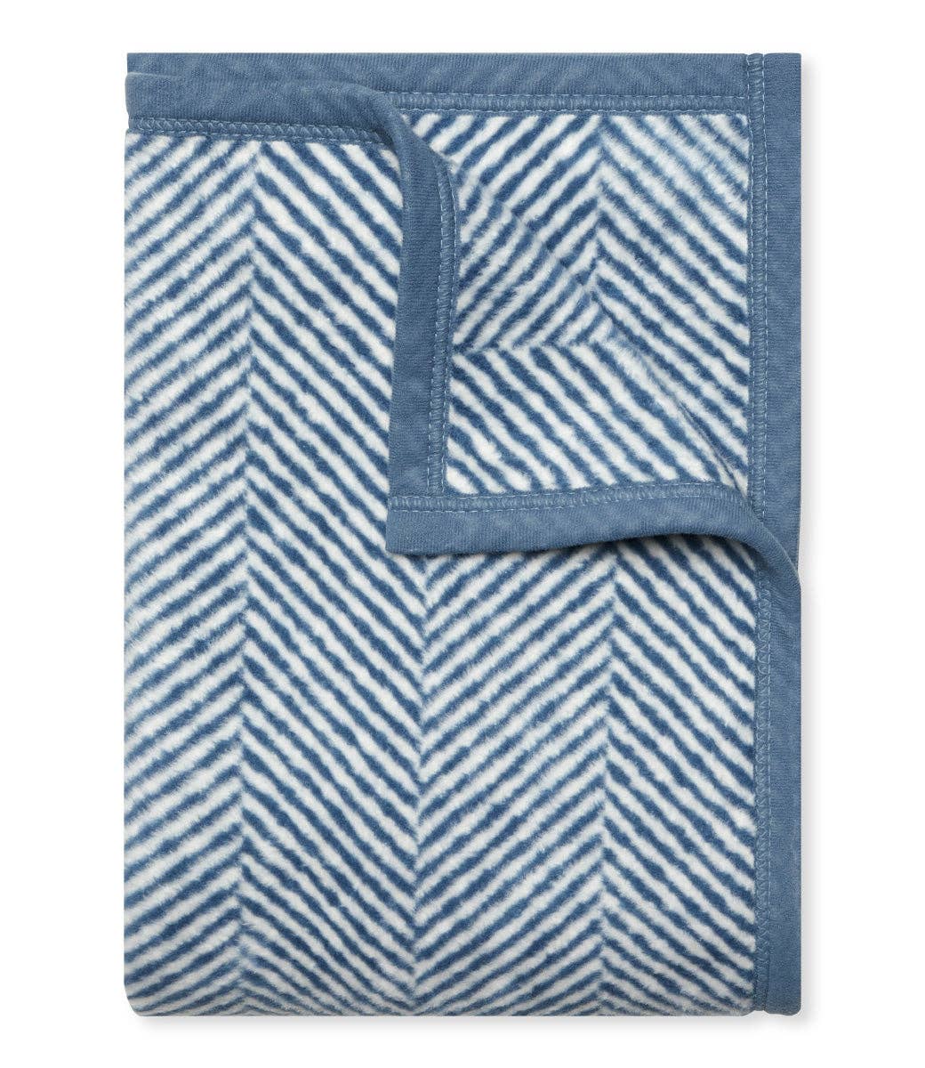 ChappyWrap - Harborview Herringbone Cornflower Blanket