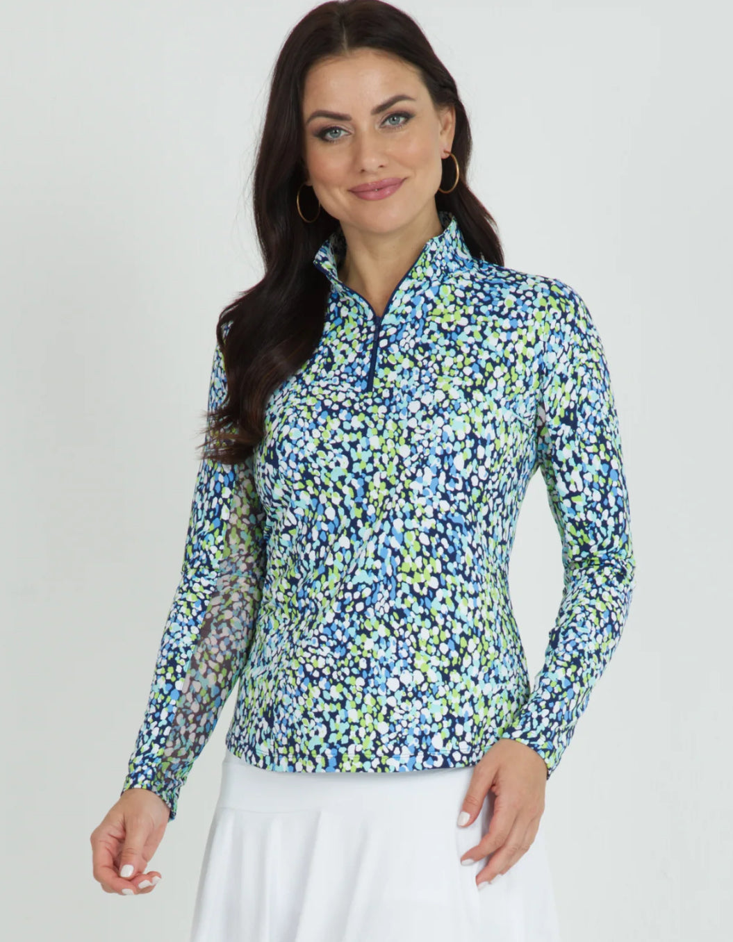 Ibkul Mock Neck Prints