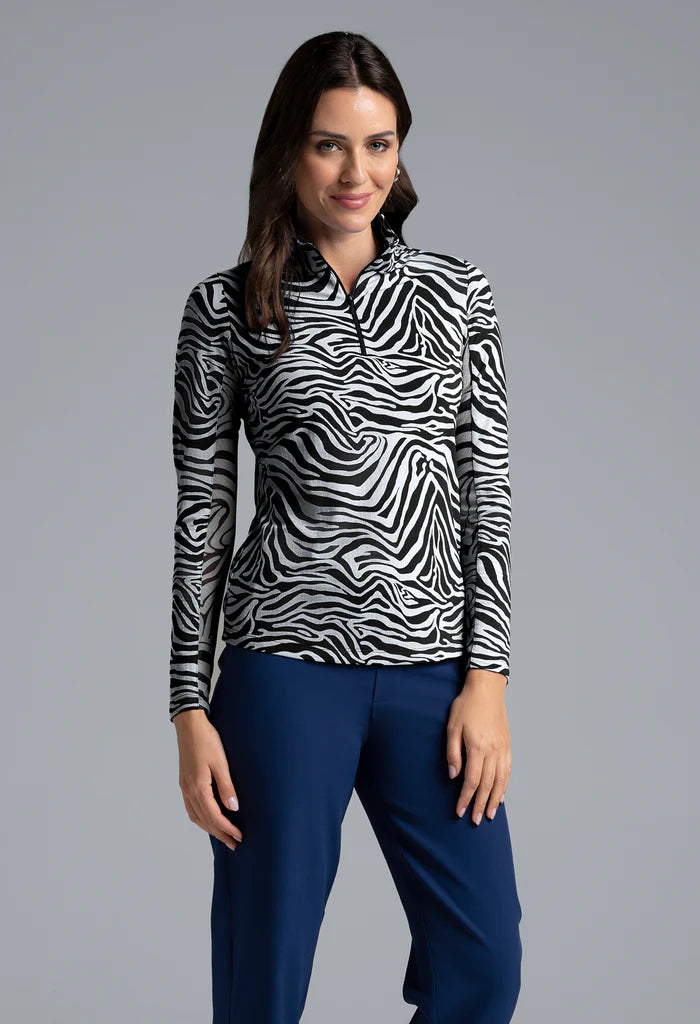 Ibkul Mock Neck Prints