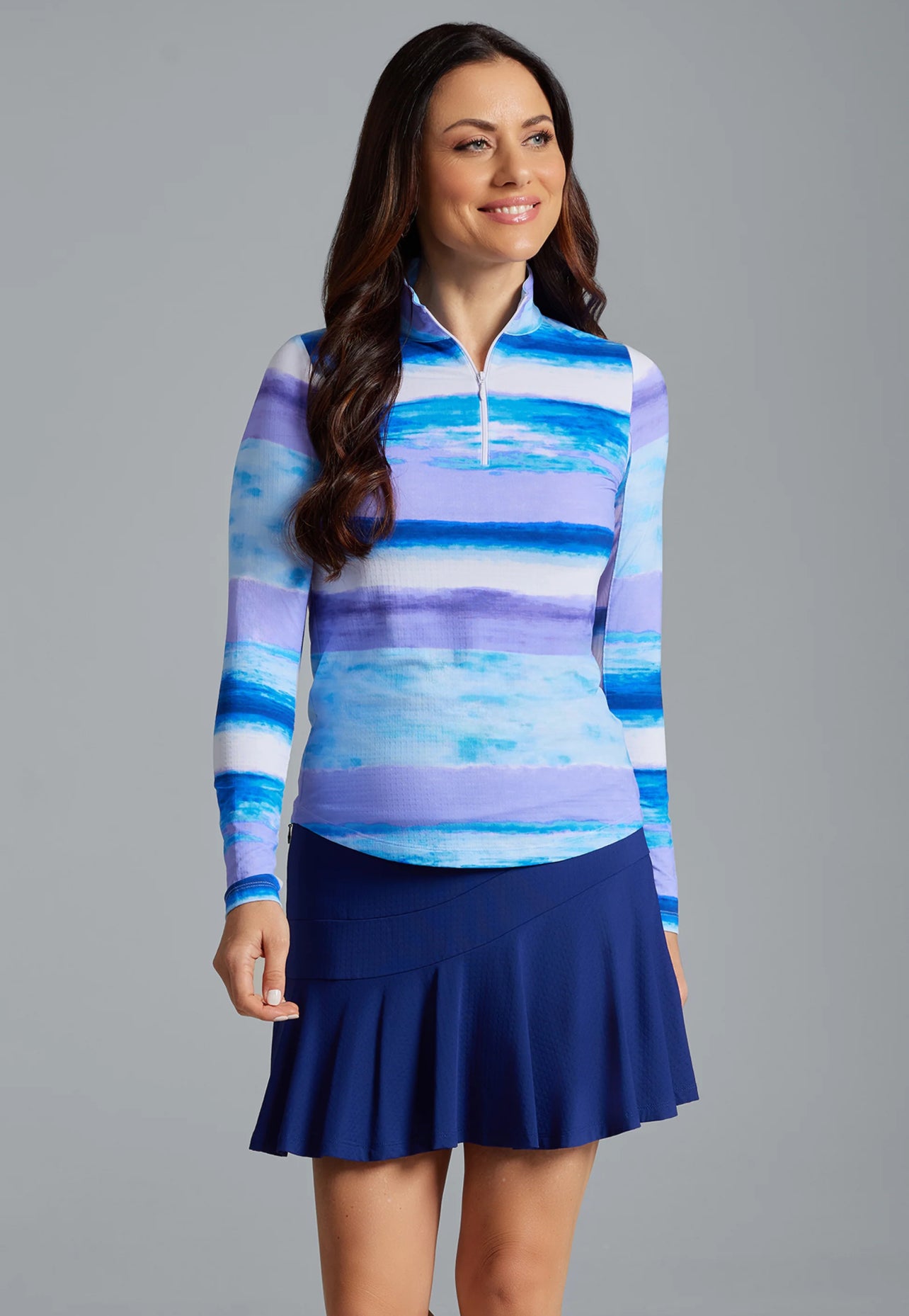 Ibkul Mock Neck Prints