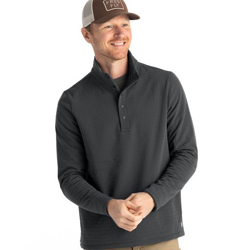 Men's Gridback Fleece Snap Pullover
