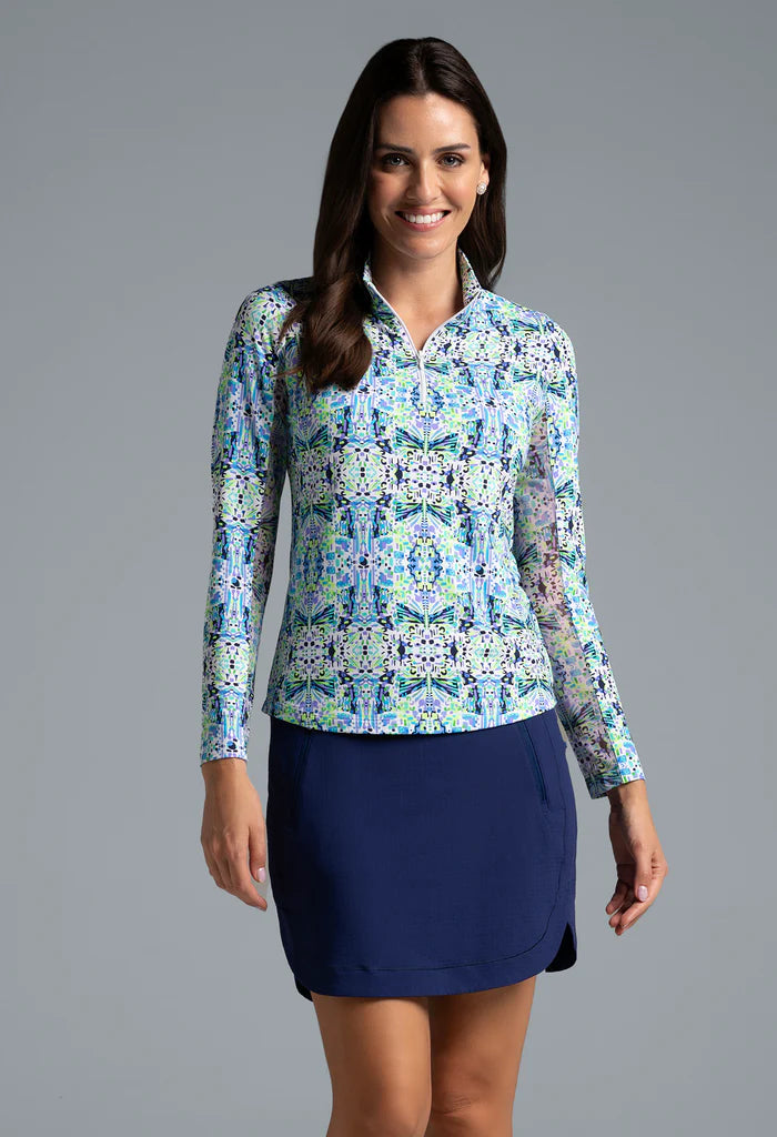Ibkul Mock Neck Prints