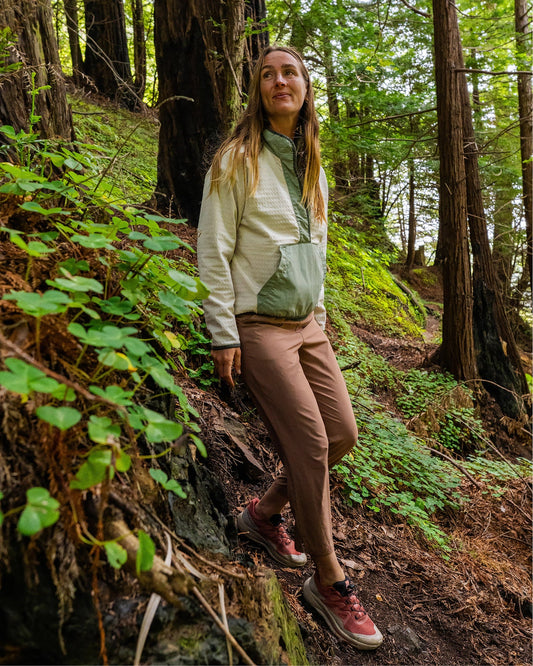 Women's Gridback Fleece Snap Pullover