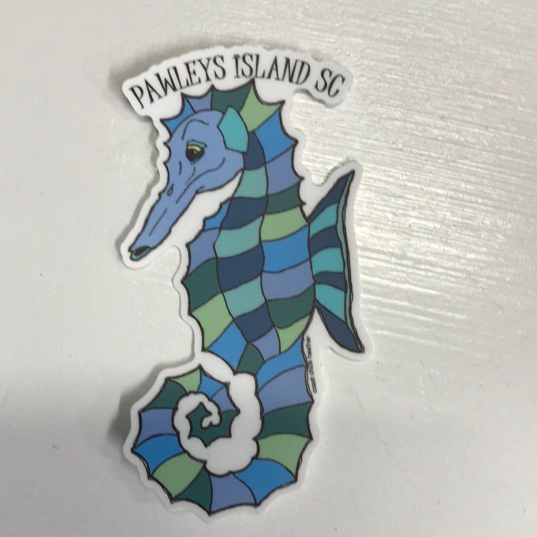 Coastal Chick Vinyl Stickers Sea Horse Stickers