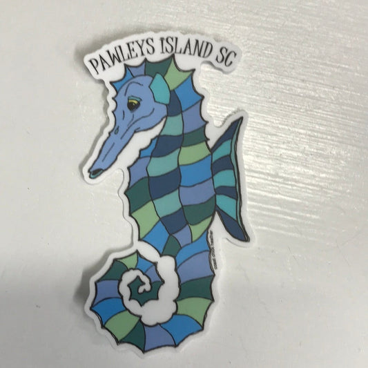 Coastal Chick Vinyl Stickers Sea Horse Stickers