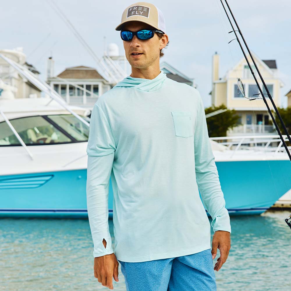 Free Fly Apparel Hoody Men's Bamboo Lightweight Hoody