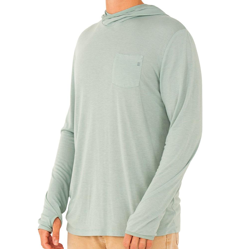 Free Fly Apparel Hoody Sea Glass / S Men's Bamboo Lightweight Hoody