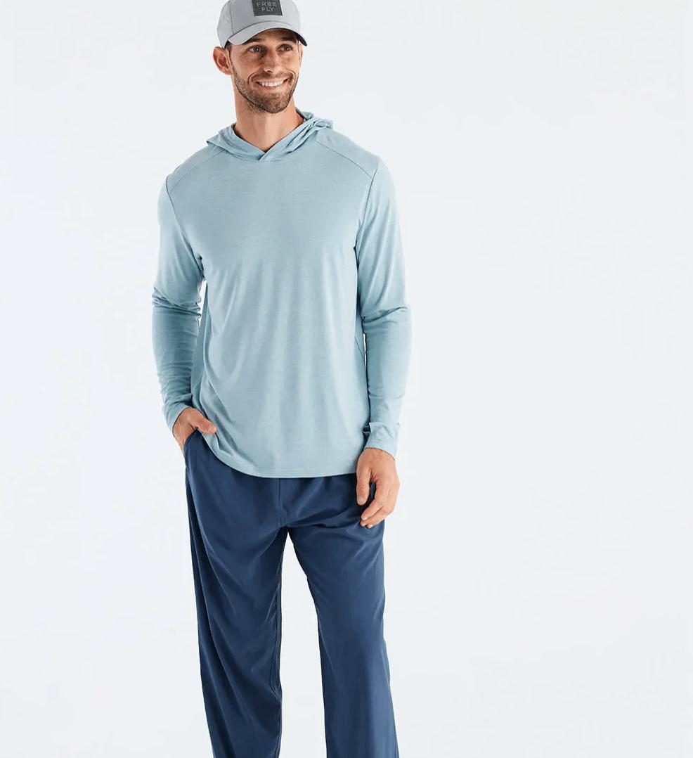 Free Fly Apparel Hoody Heather Ocean Mist / S Men's Bamboo Shade Hoody