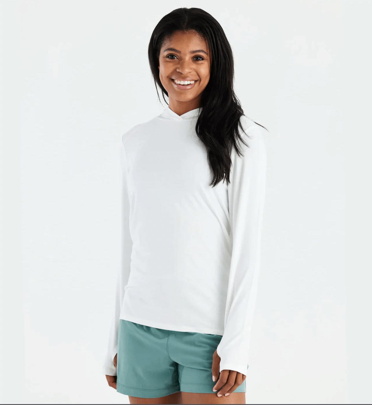 Free Fly Apparel Hoody Bright White / XS Women's Bamboo Shade Hoody