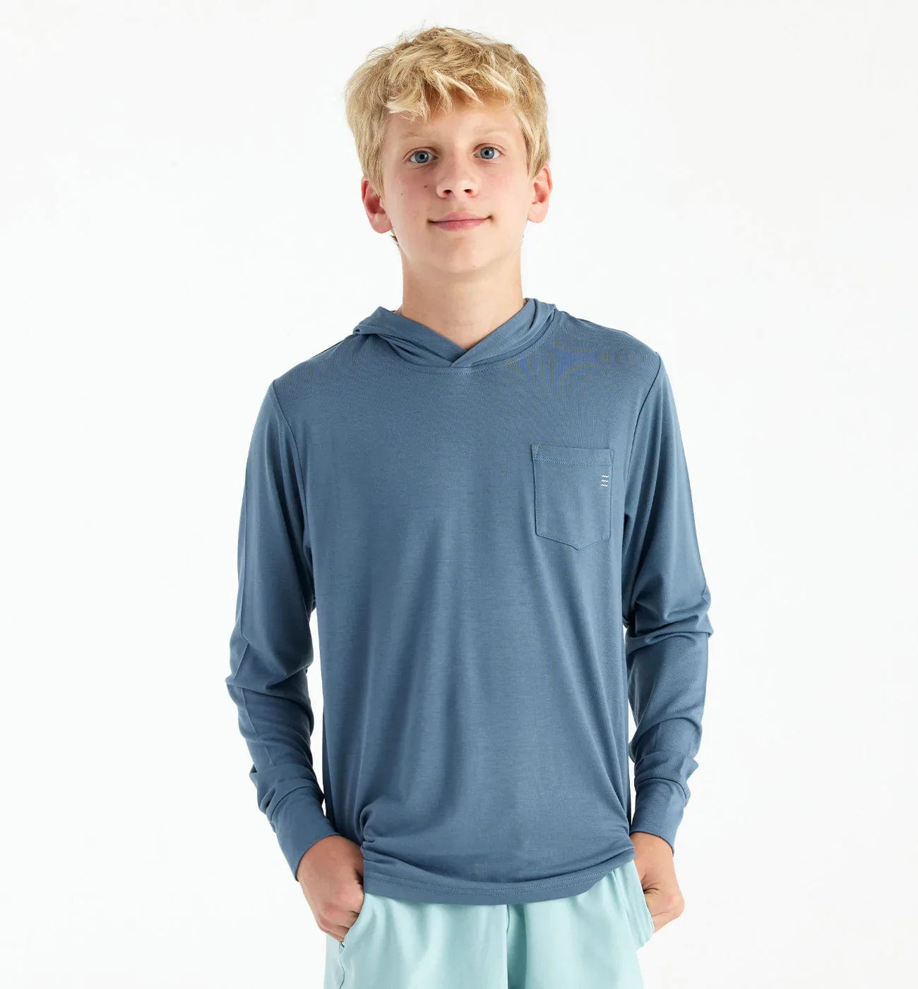 Free Fly Apparel Hoody Slate Blue / S Youth Bamboo Shade Hoody