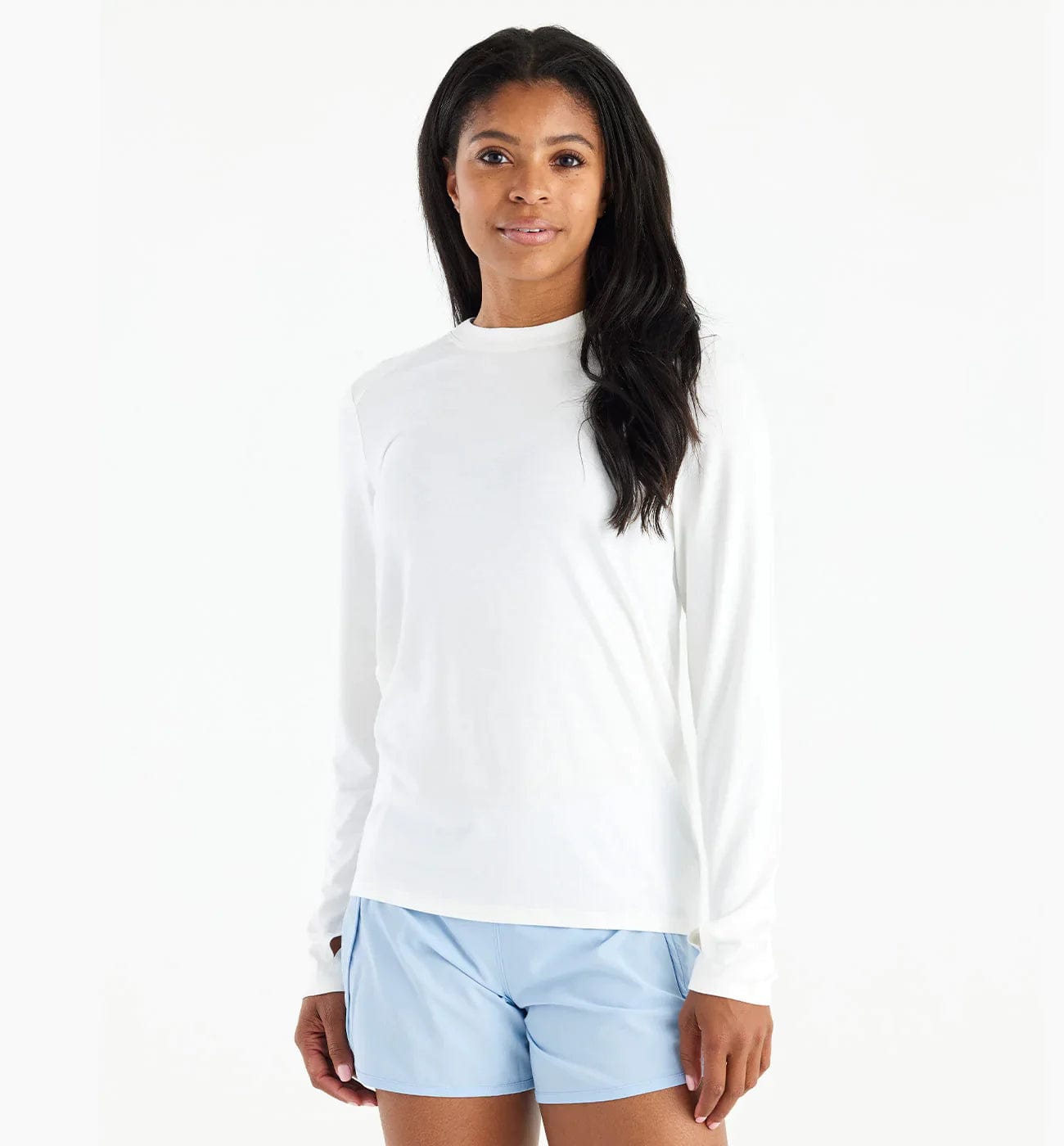 Free Fly Apparel Long Sleeve Bright White / S Women's Bamboo Shade Long Sleeve II