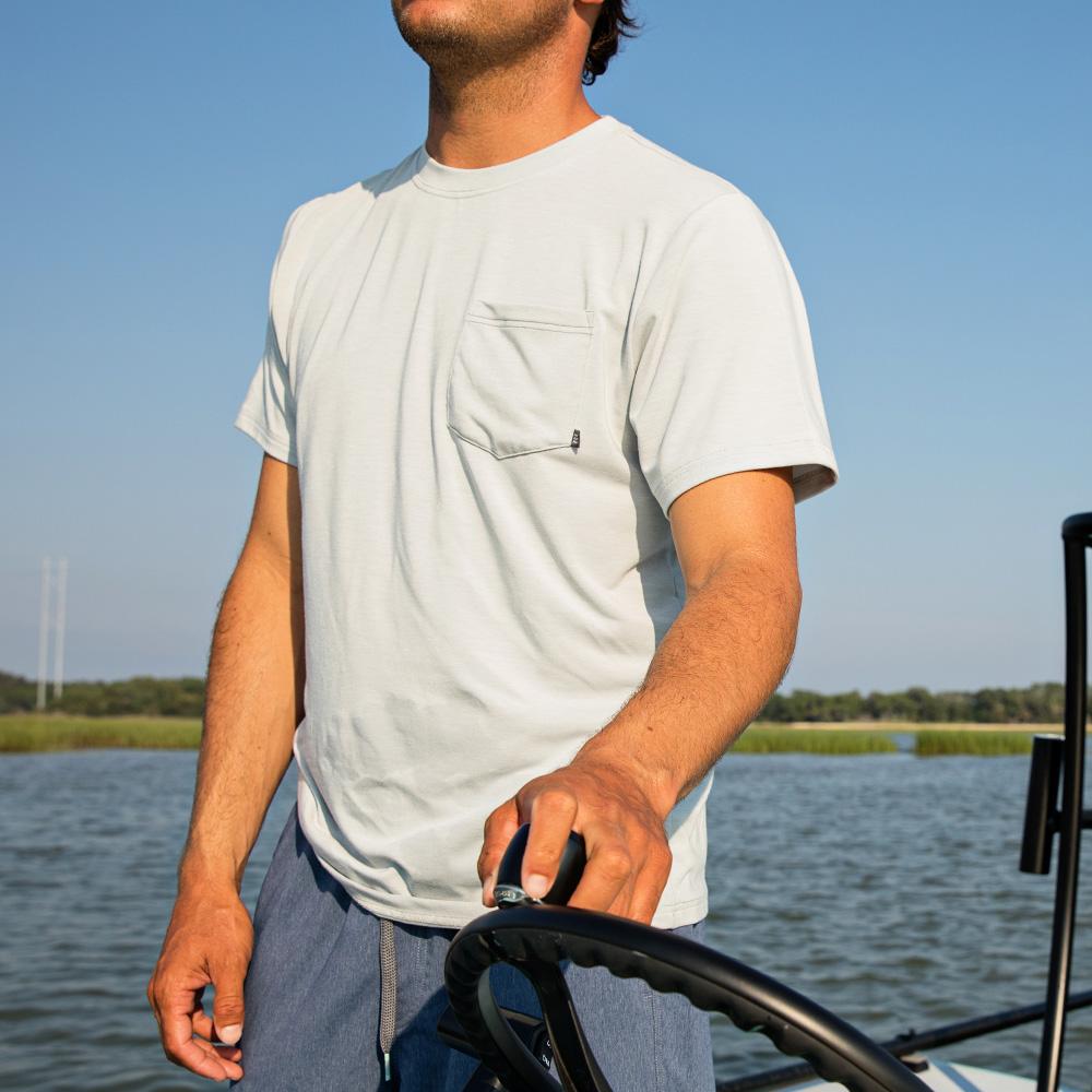 Free Fly Apparel T Shirts Men's Bamboo Flex Pocket Tee