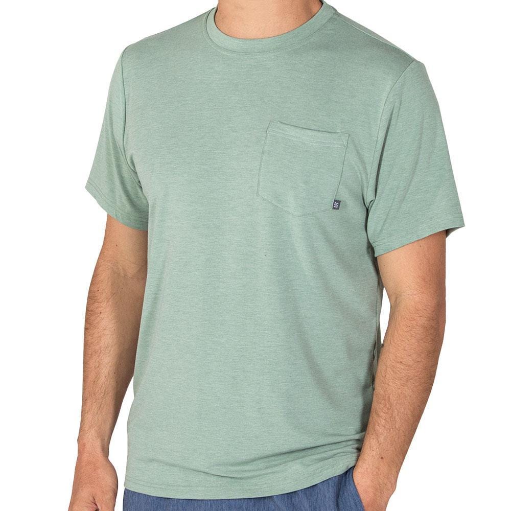 Free Fly Apparel T Shirts Men's Bamboo Flex Pocket Tee