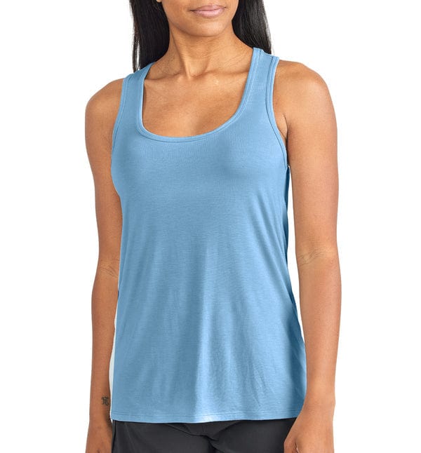 Free Fly Apparel Tank Tops Blue Reef / XS Women's Bamboo Motion Racerback Tank