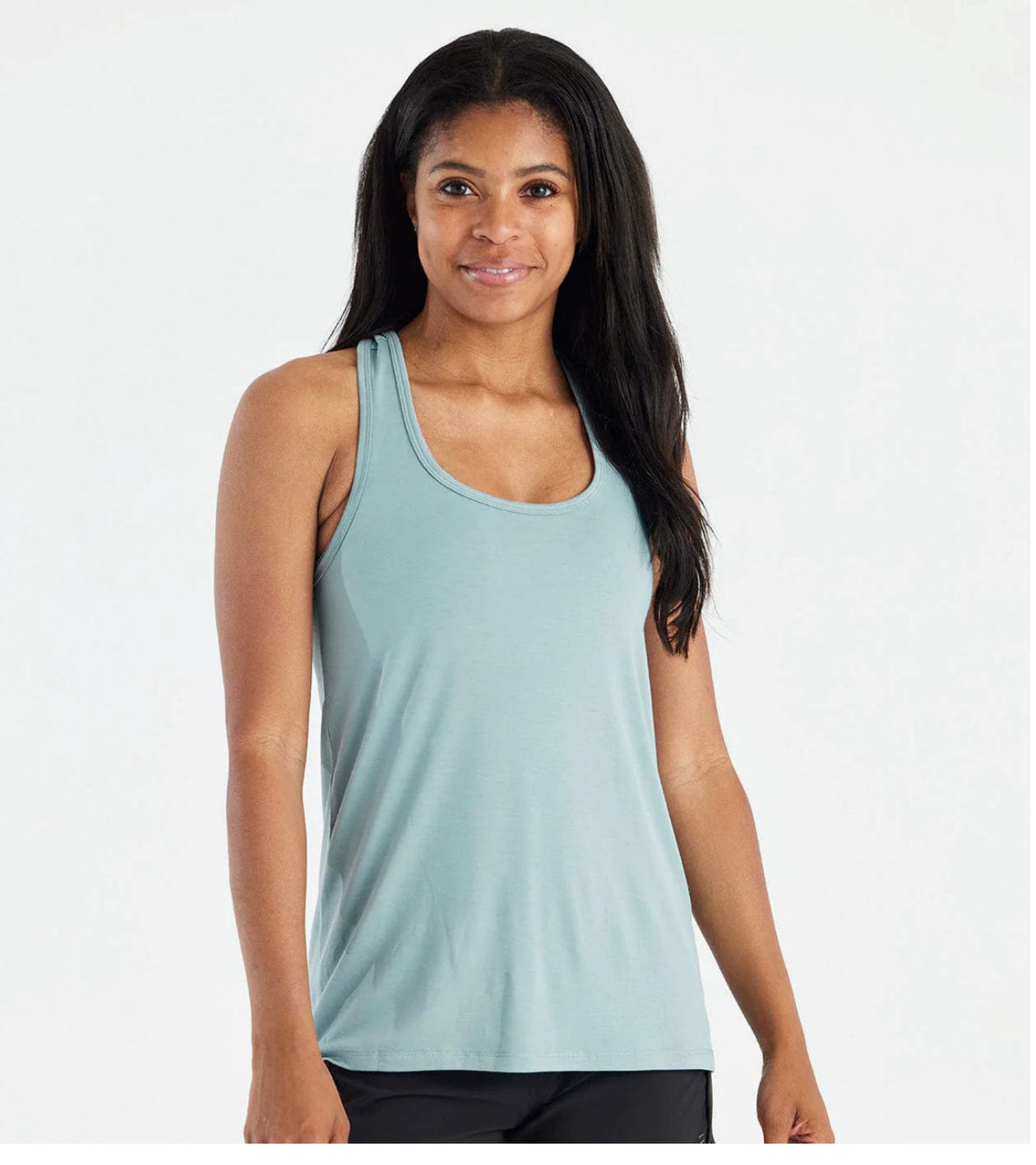 Free Fly Apparel Tank Tops Ocean Mist / XS Women's Bamboo Motion Racerback Tank