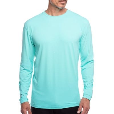 IBKUL Long Sleeve Mint / M IBKUL Men's Long Sleeve Crewneck T-shirt