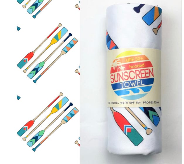 Luv Bug Co Beach Towels Hooded / Oars UPF 50+ Sunscreen Hooded Towels