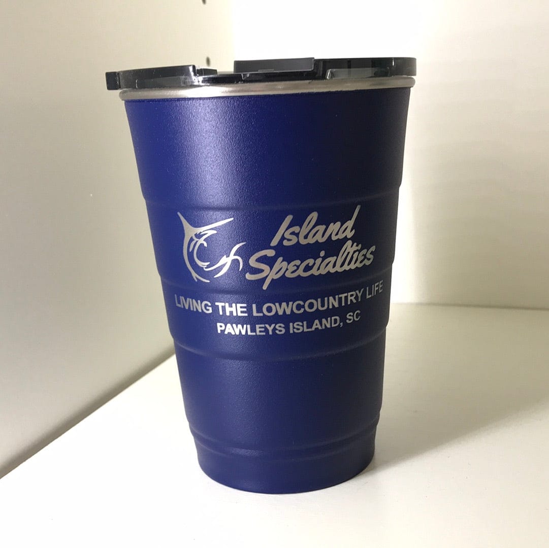 Pirani Drinkware Island Specialties Navy Pirani 16oz. Stainless Steel Insulated Tumbler