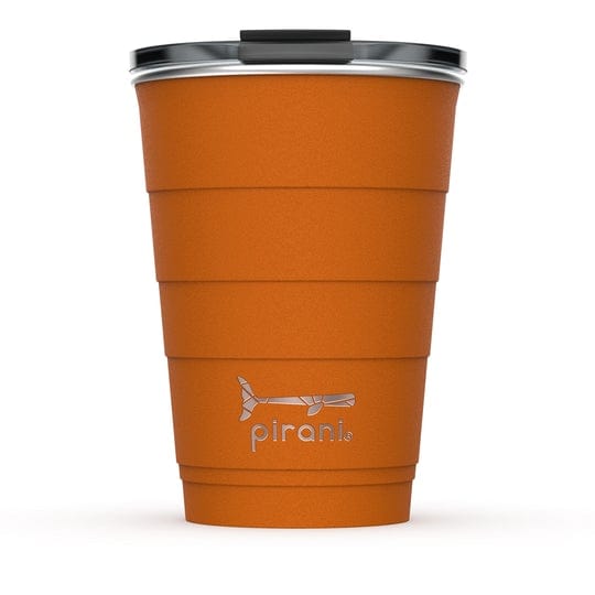 Pirani Drinkware Orange Pirani 16oz. Stainless Steel Insulated Tumbler