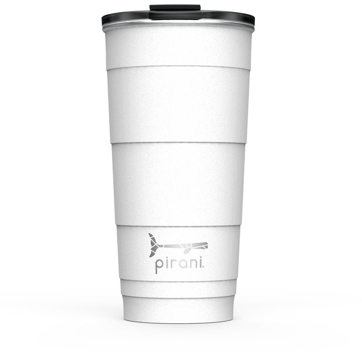 Pirani Drinkware Great White Pirani 26oz Insulated Stackable Tumbler