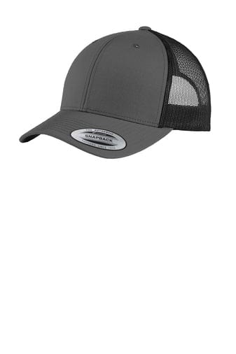San Mar Hats Graphite/Black ST Yupoong Retro Trucker Cap