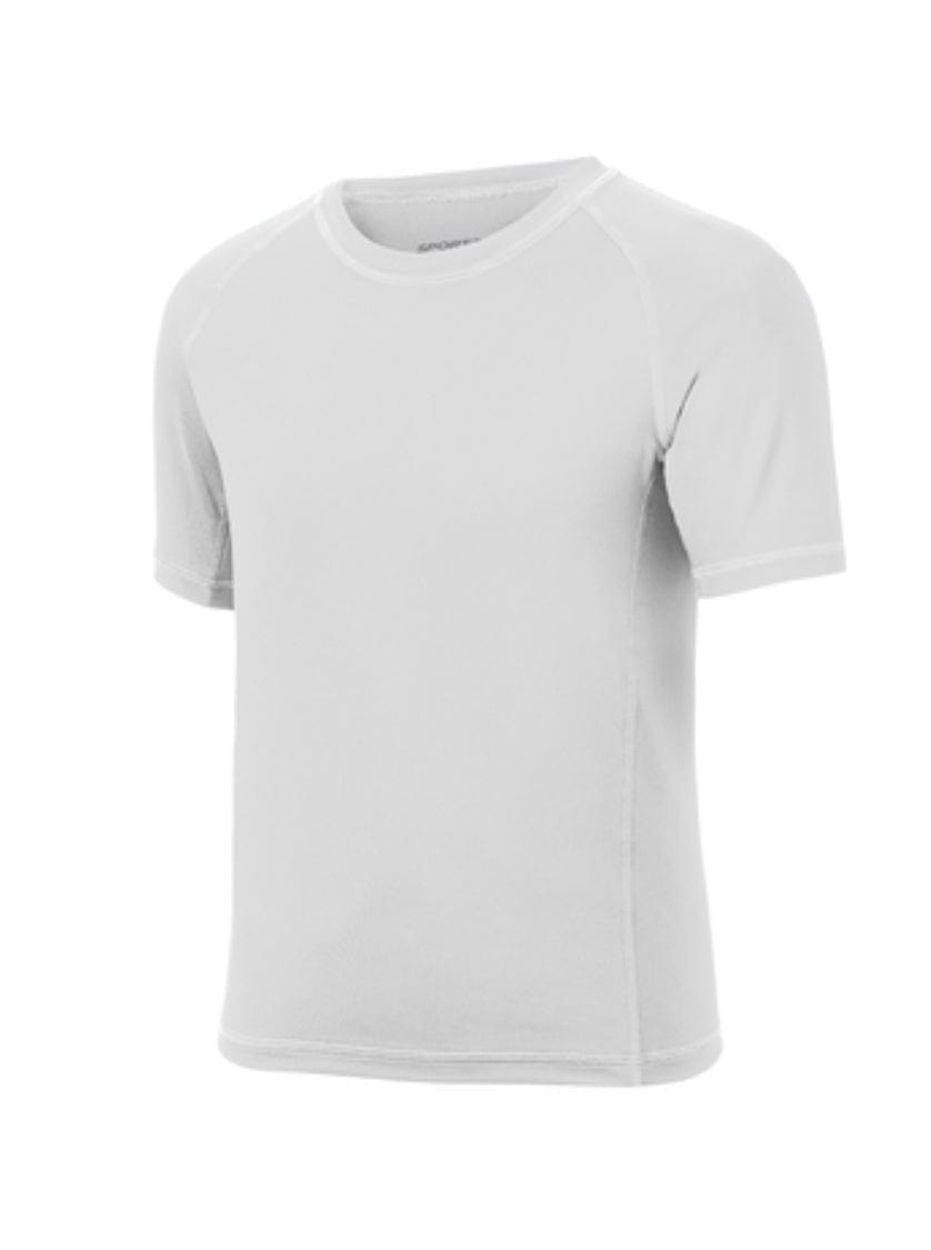 San Mar Youth Small / White Sport Tek Youth Rashguard