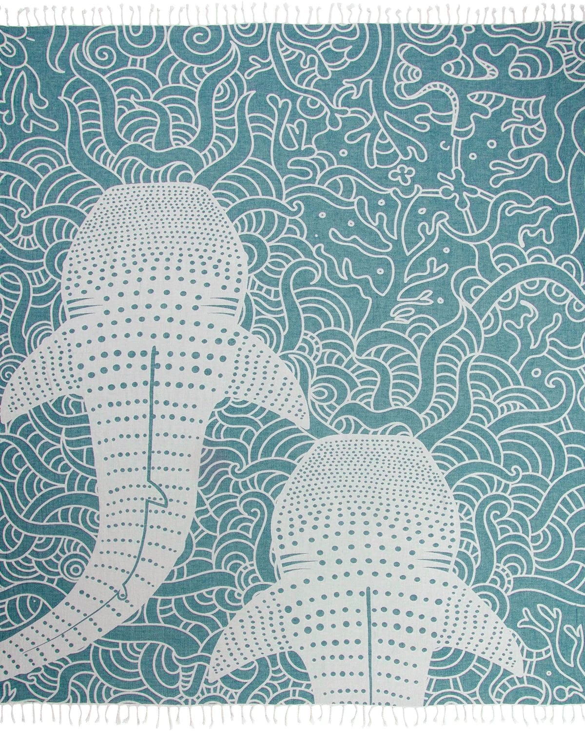 Sand Cloud Beach Towels Blue Whale Shark Sand Cloud Towel XL