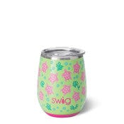 Swig Drinkware Sea Turtle Swig Stemless Wine Cup (14oz)