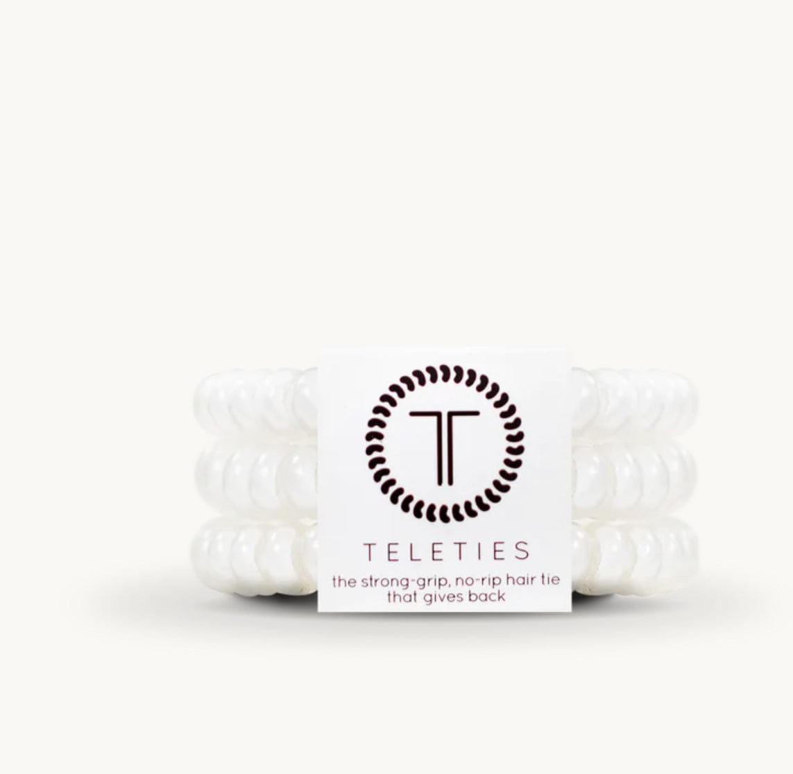Teleties Hair Accessories Coconut White Teleties Large