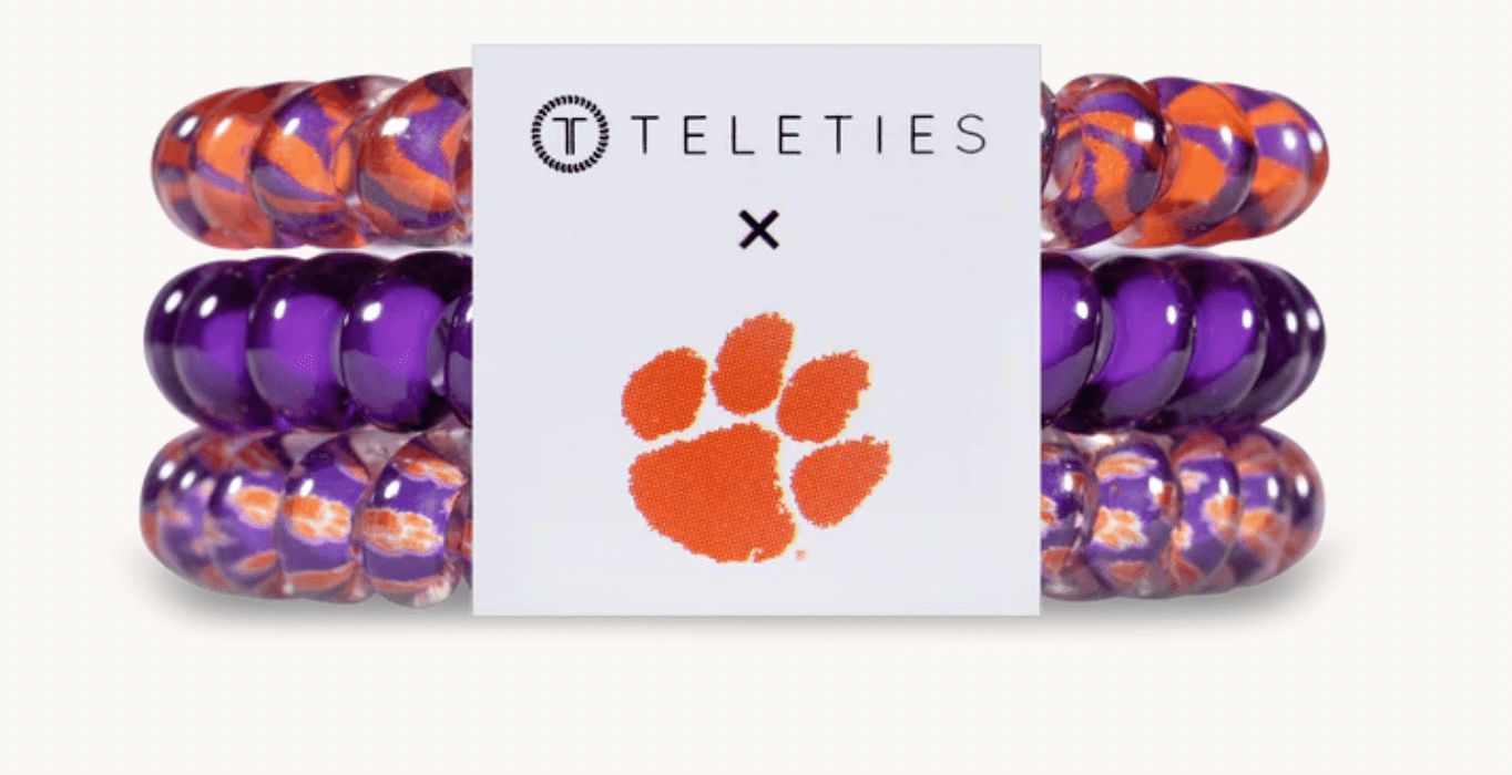 Teleties Hair Accessories Clemson Teleties Small
