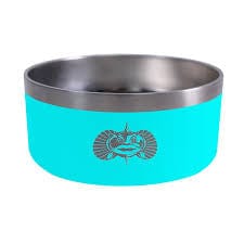 Toadfish Pets Teal Non-Skid Dog Bowl