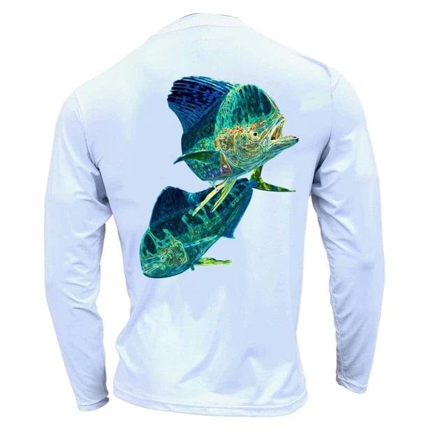 Tormenter Shirts & Tops S / White / Mahi SPF 50 Basix Electrified Tormenter Shirt