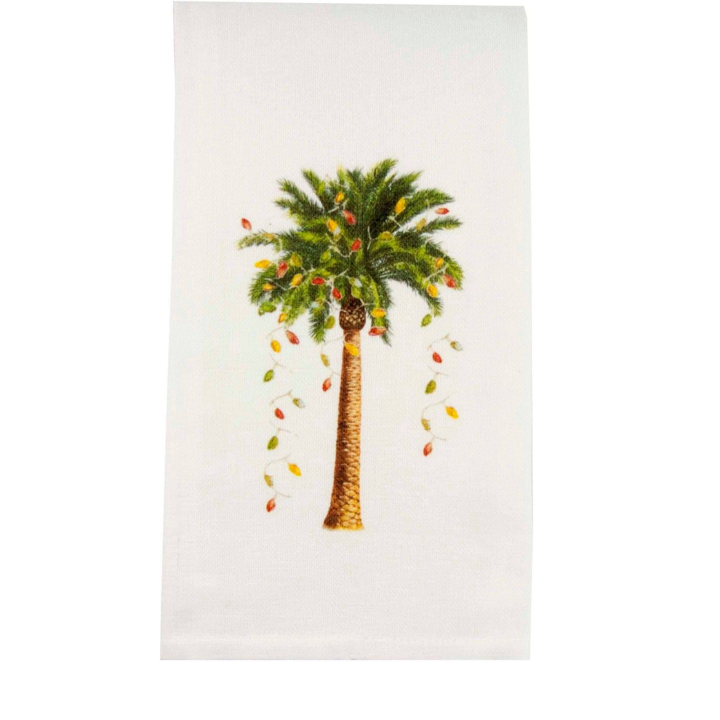 French Graffiti - Palm Tree with Lights Dish Towel