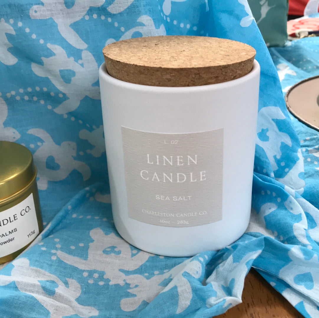 Charleston Candle Co. - L.02 Sea Salt Linen Candle