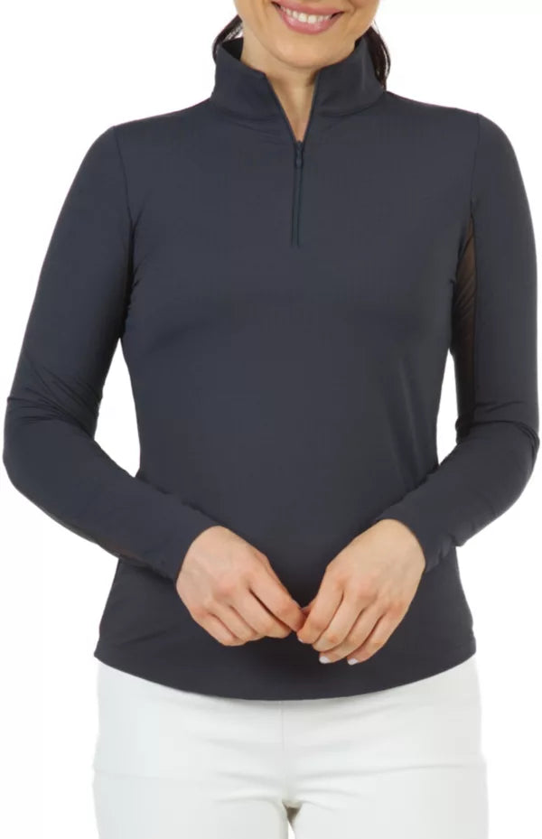 IBKUL Long Sleeve Mock Neck Top