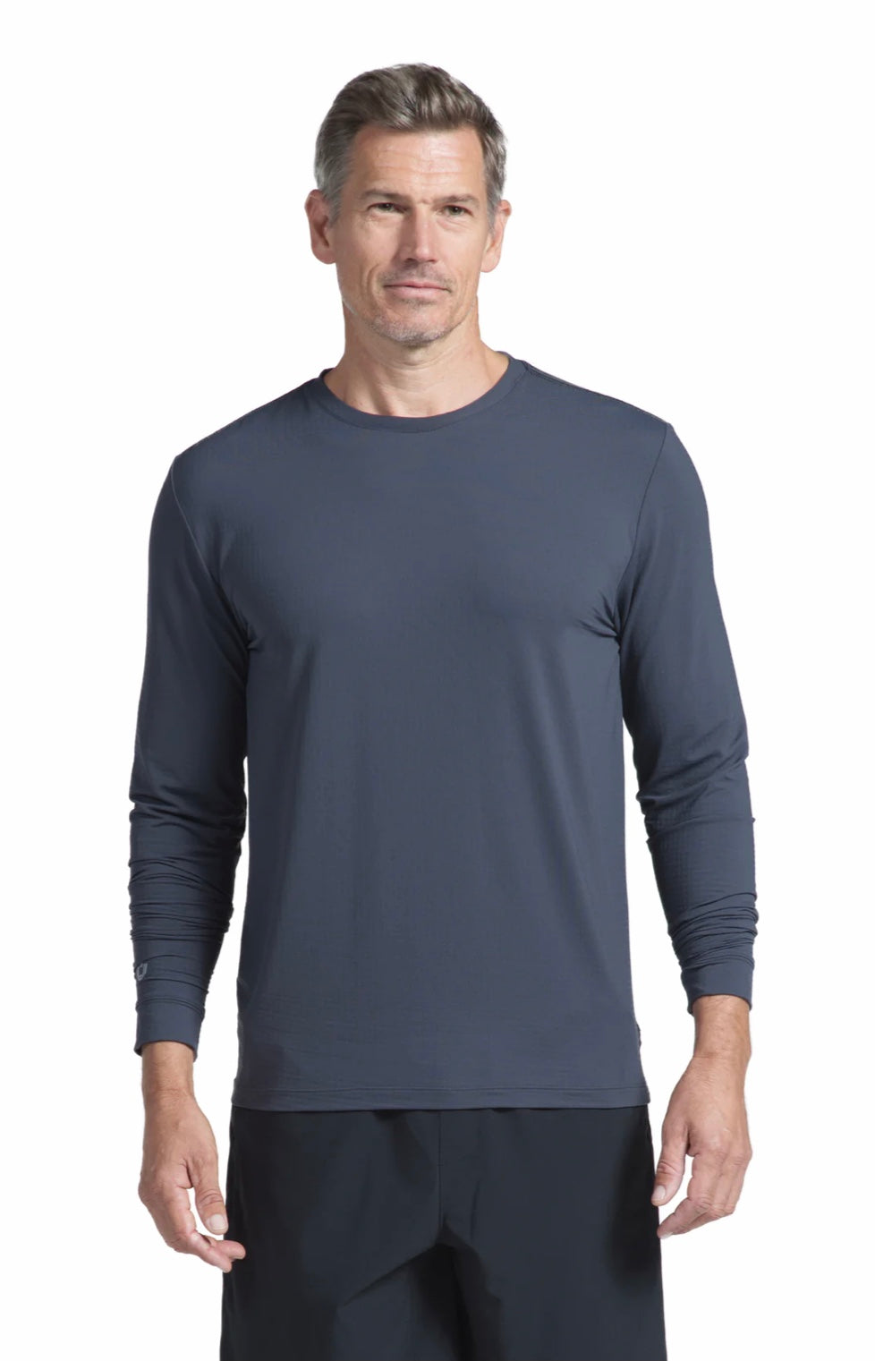IBKUL Men's Long Sleeve Crewneck T-shirt