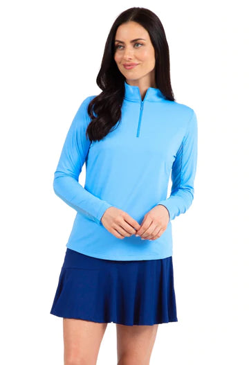 IBKUL Long Sleeve Mock Neck Top