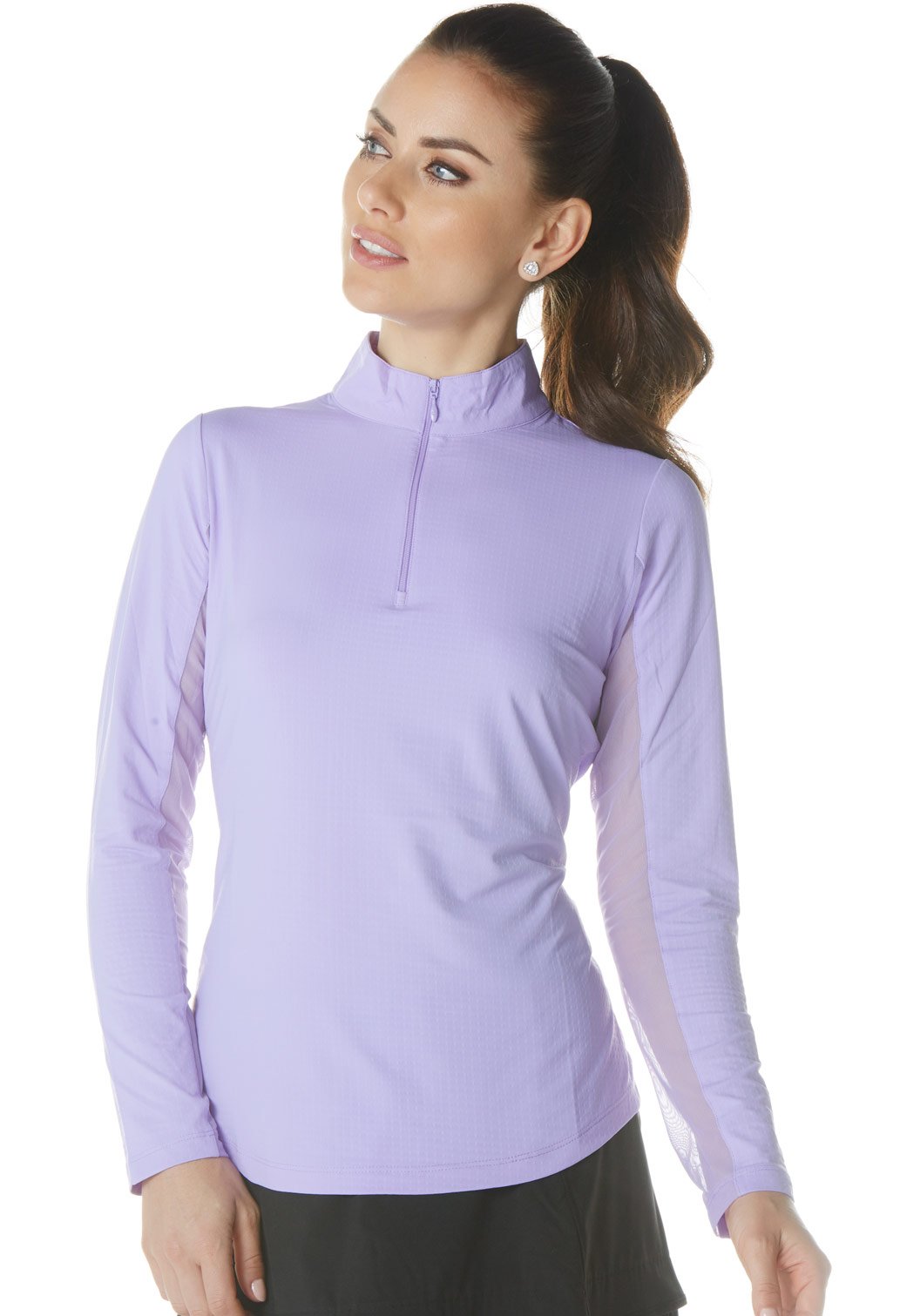 IBKUL Long Sleeve Mock Neck Top