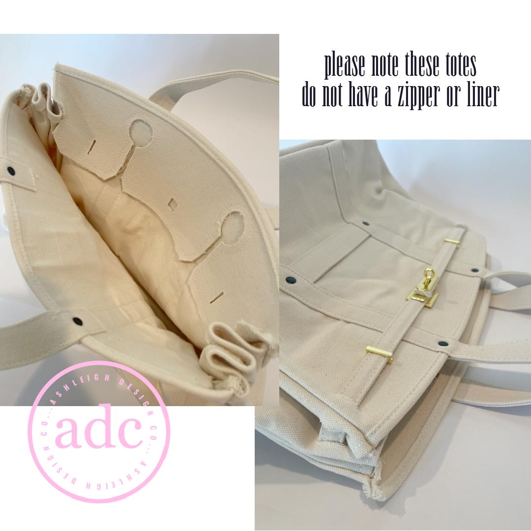 AshleighDesignCo - NEW COLORS ADDED Canvas Boat Bag