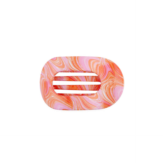 TELETIES - Just Keep Swimming | Small | Flat Round Hair Clip