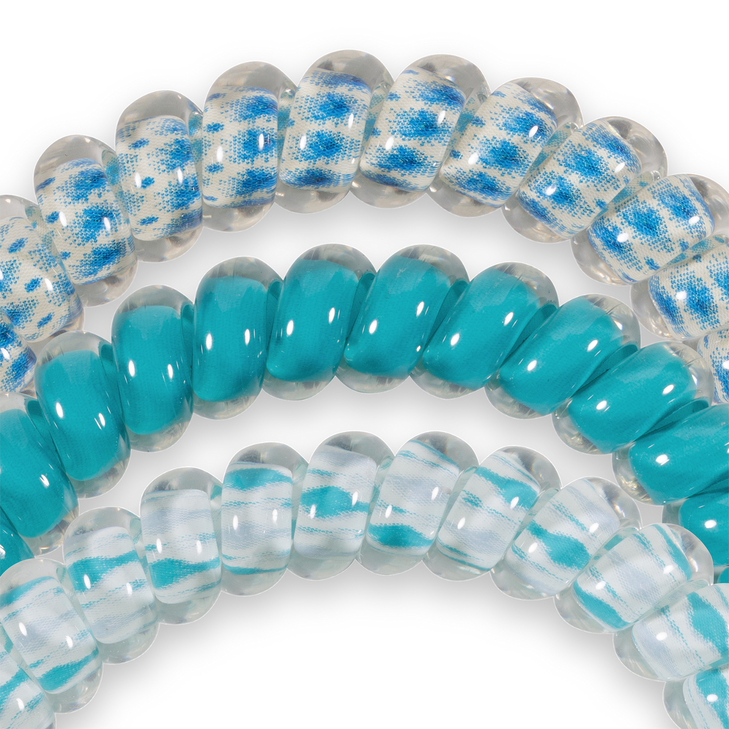 TELETIES - Spiral Hair Coils | Small | Soft Surf