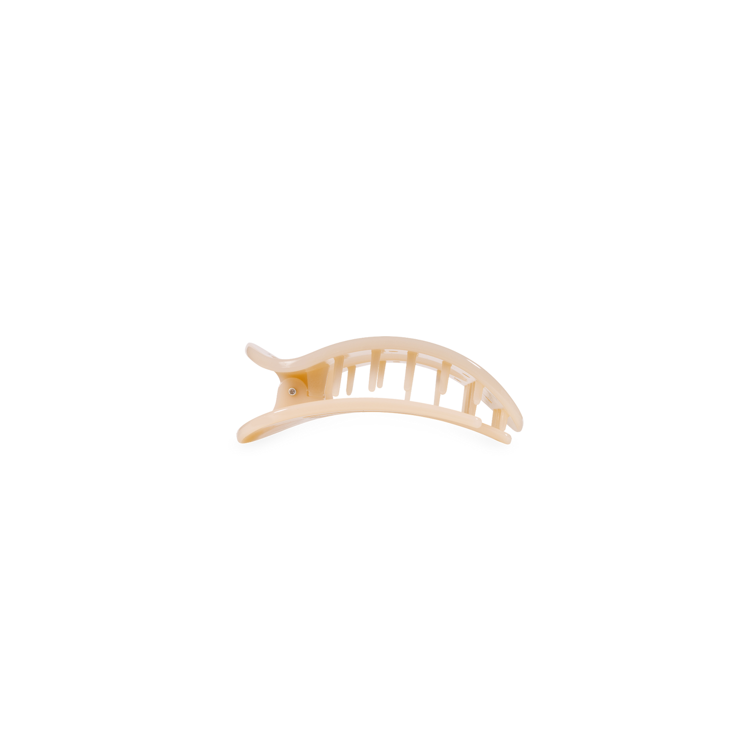 TELETIES - Almond Beige | Tiny | Flat Round Clip