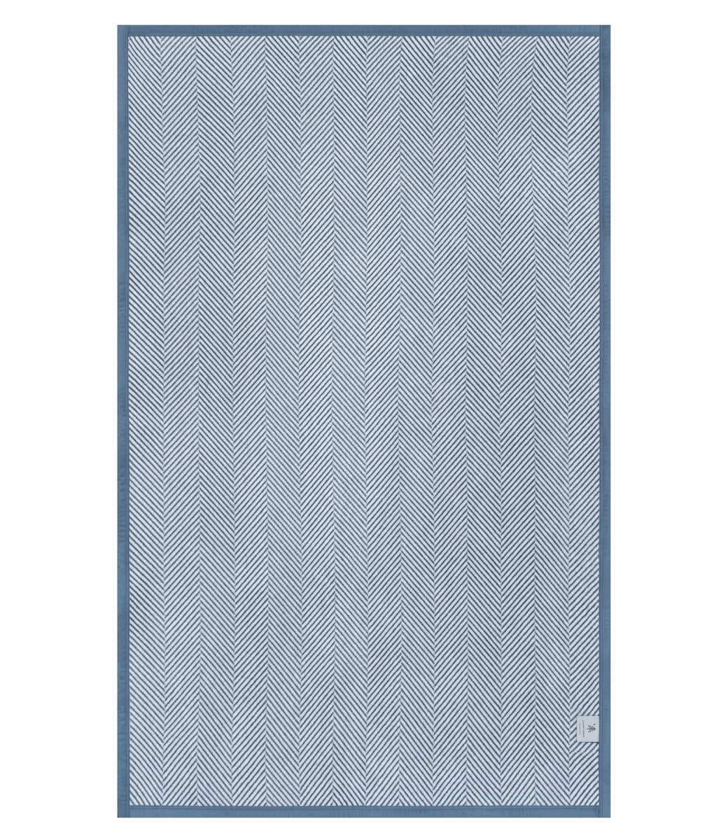 Chappy Wrap - Harborview Herringbone Cornflower Blanket