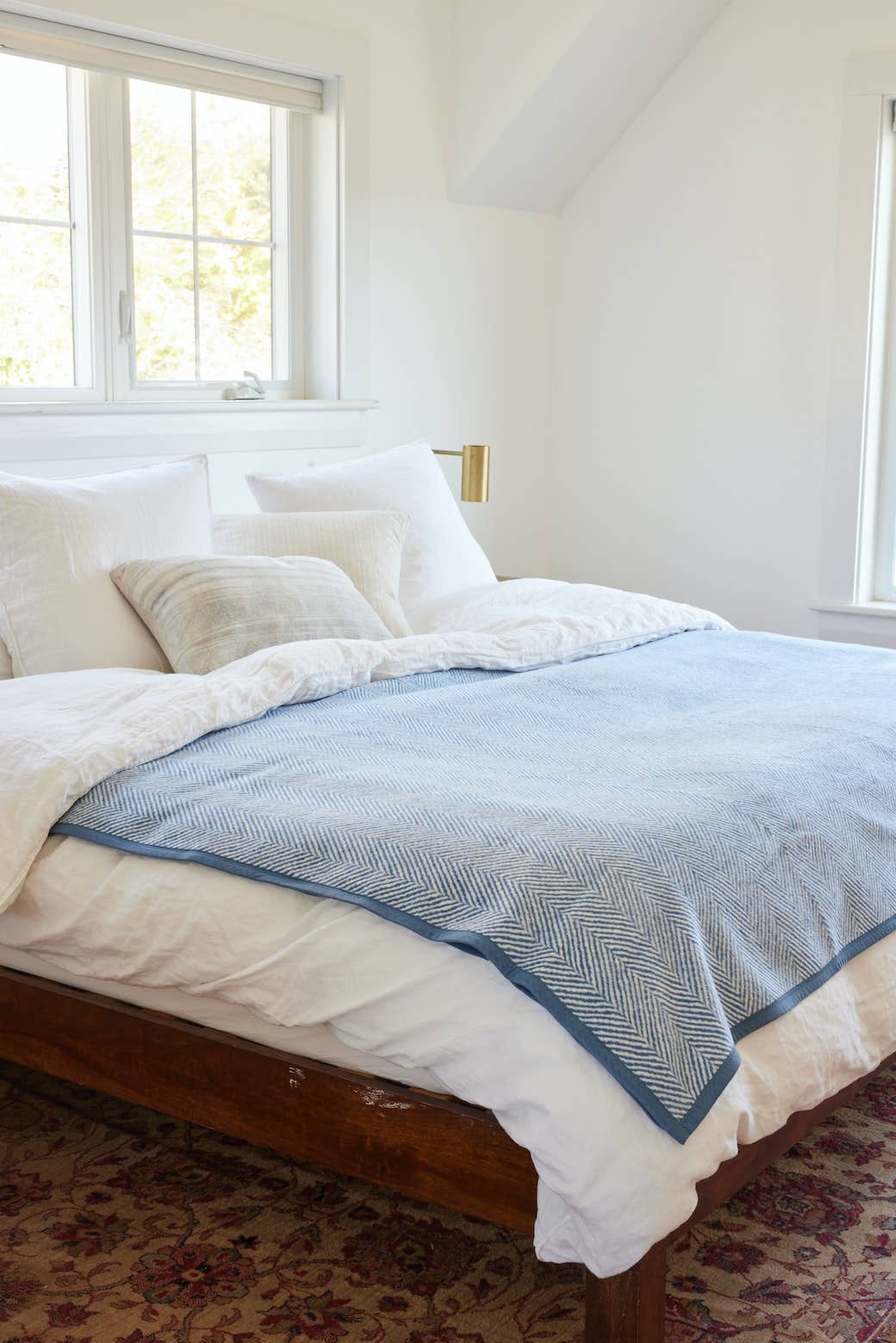 ChappyWrap - Harborview Herringbone Cornflower Blanket