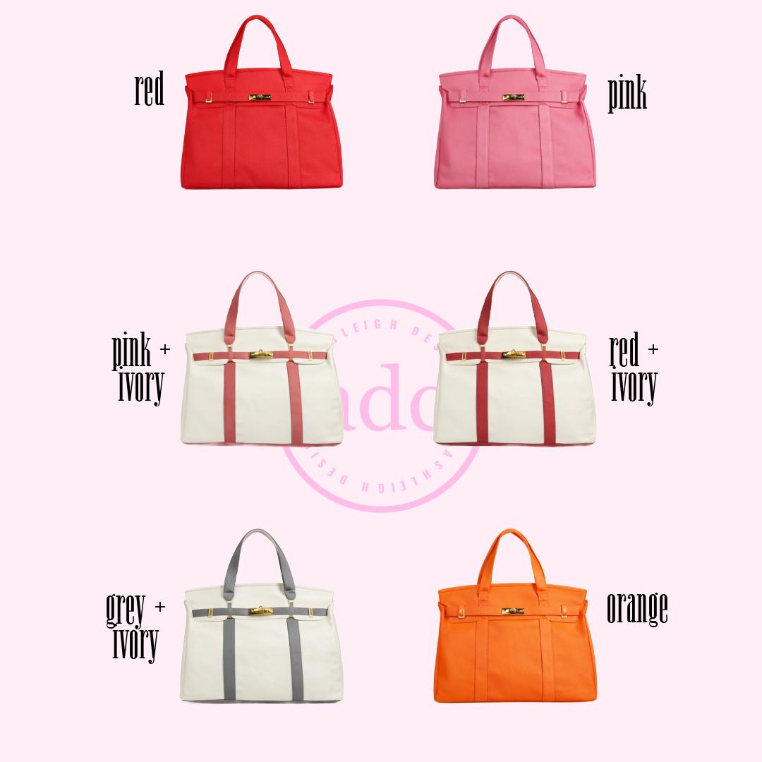 AshleighDesignCo - NEW COLORS ADDED Canvas Boat Bag