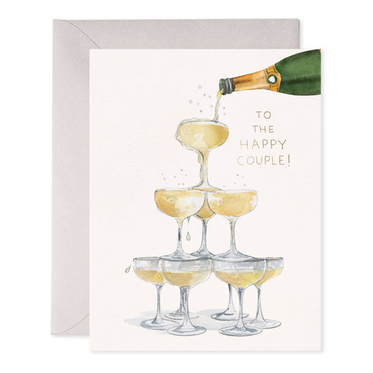 E. Frances Paper - Champagne Tower Greeting Card
