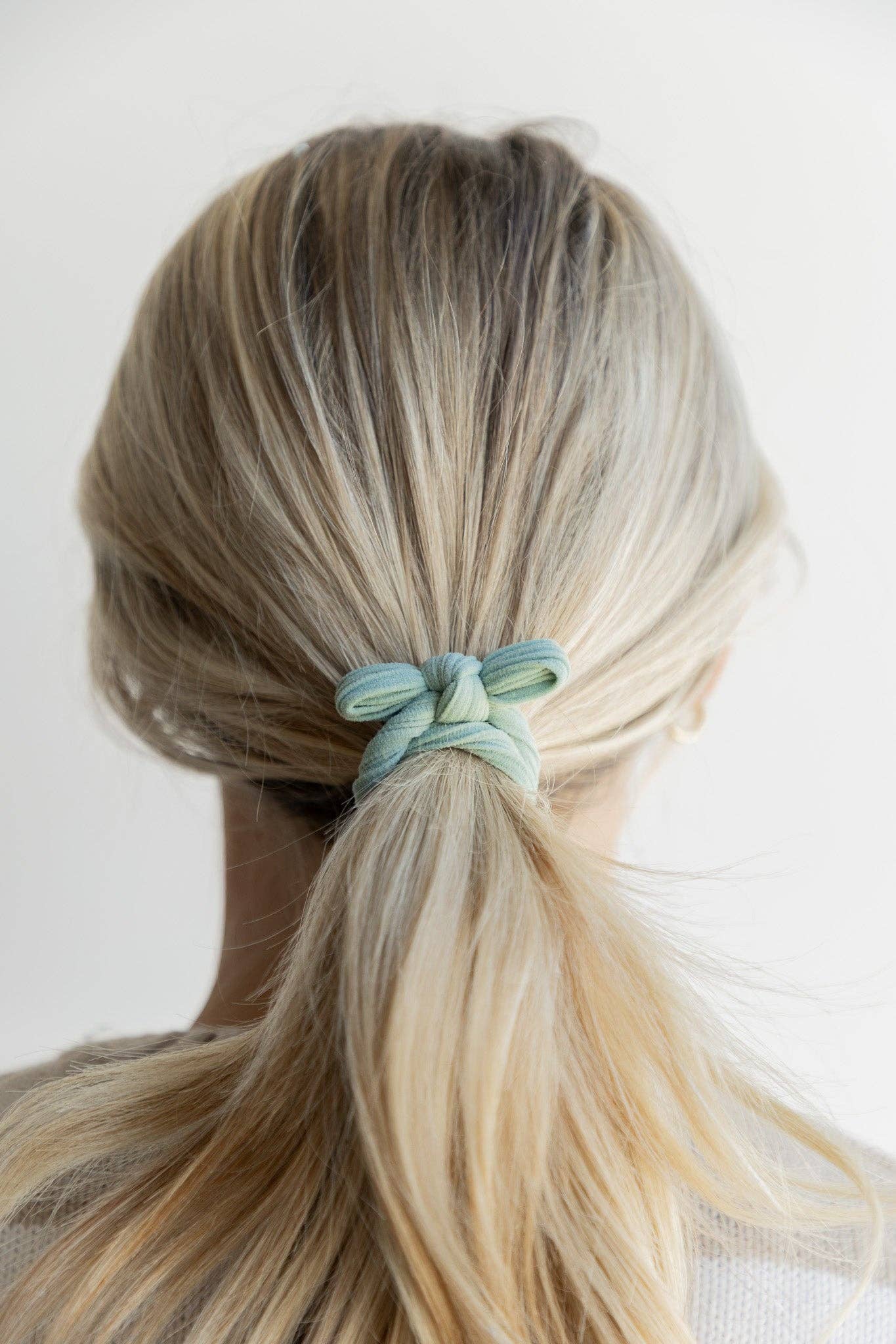 KAXI - Nylon Bow Slick Back Hair Ties