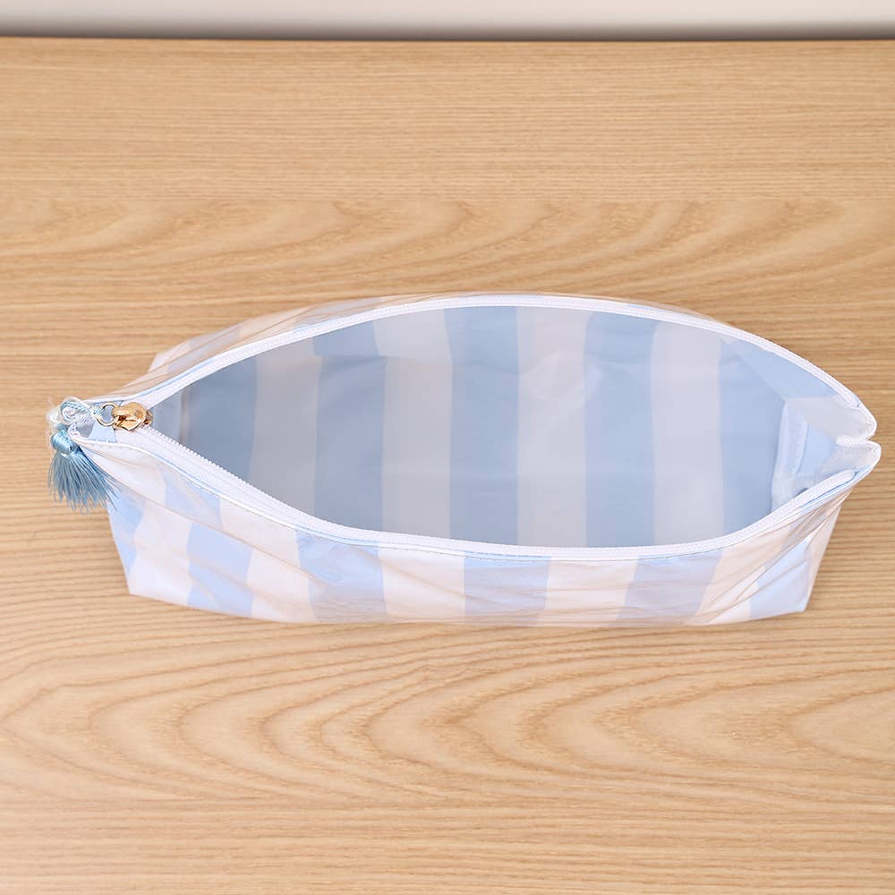 Southern My Sass - Waterproof Cosmetic Case PVC Make up Bag Fun Stripes