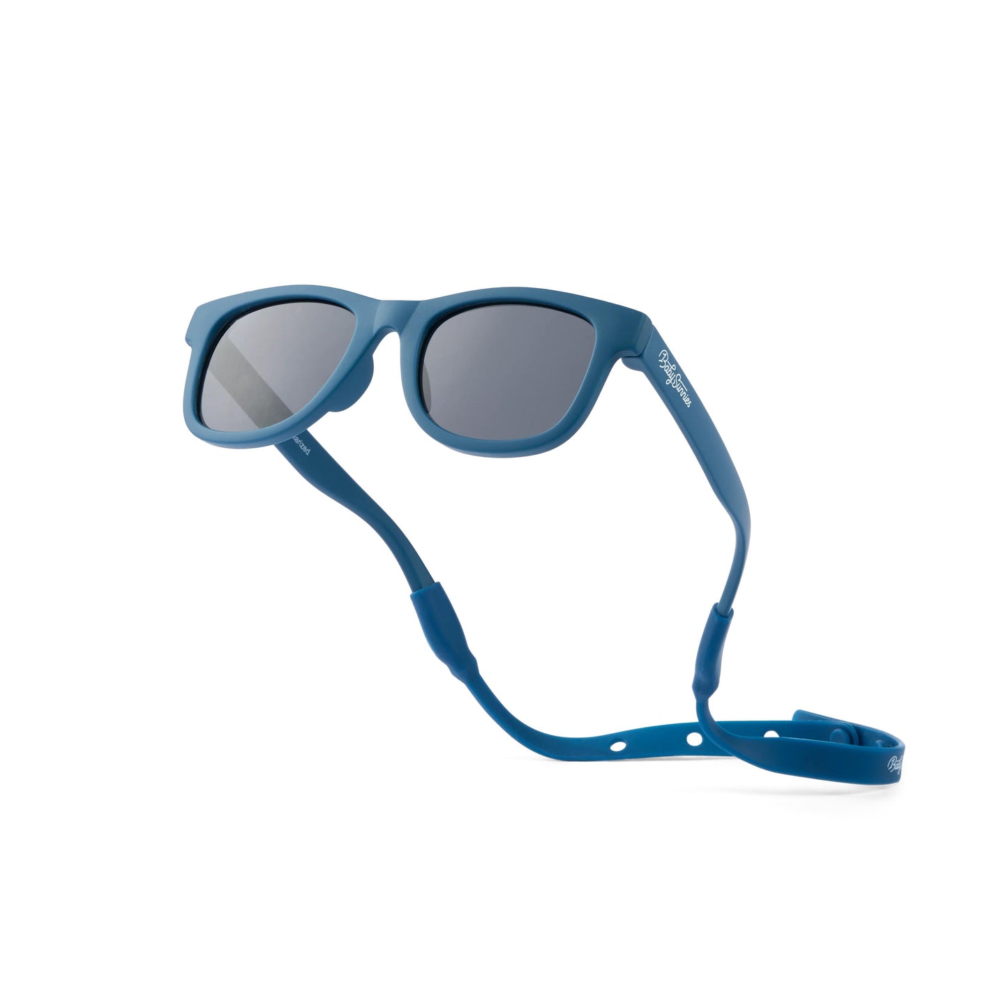 Baby Sunnies - Navy Blue Baby Polarized Sunglasses Strap UV Protection